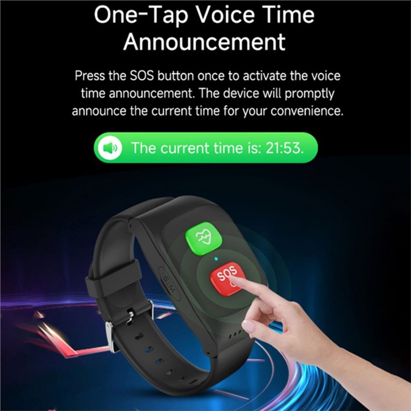 4G Elderly Alarm GPS Watch 4G  - Fall Detection Watch 评论和价格